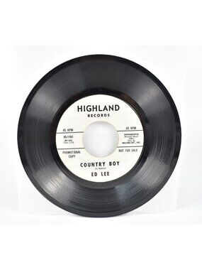 Ed Lee - Country Boy Part 1 & 2 Killer Harmonica Blues 45 RPM 1966 ATCO Promo EX